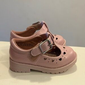 Sugar Pink Heart Kids Dress Shoes